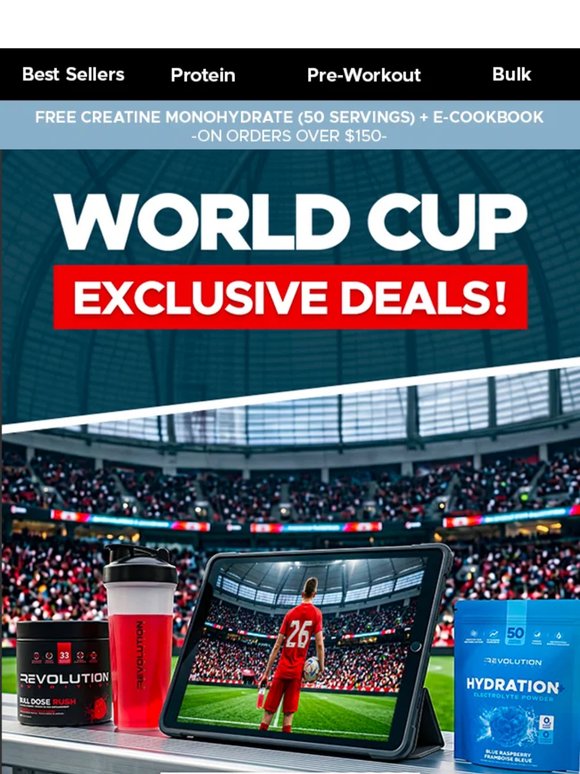 Your World Cup Stack Is Ready ⚽ FREE Creatine + eBook Inside