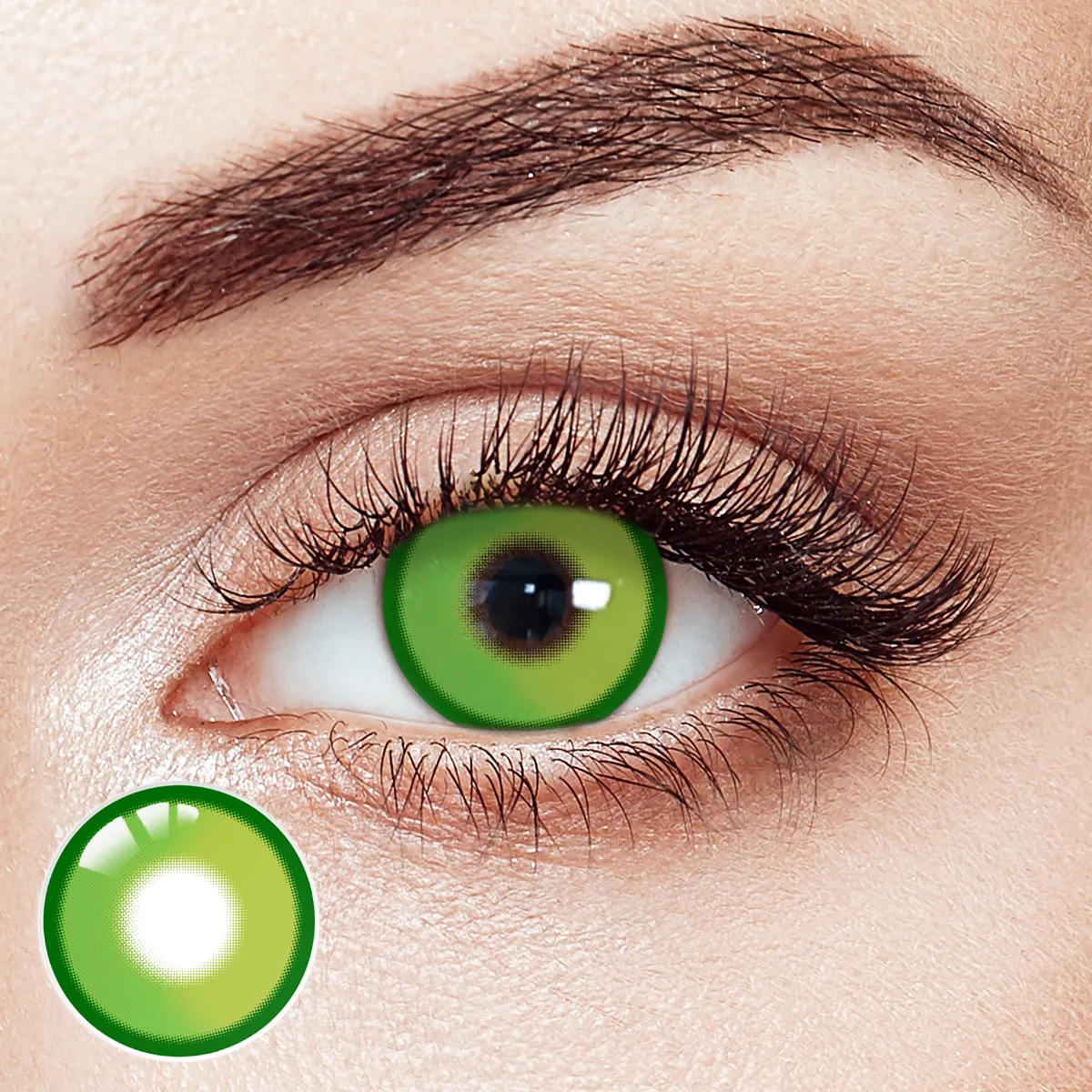 Aureole Green Prescription 6 Months Contact Lenses | 2 Pcs