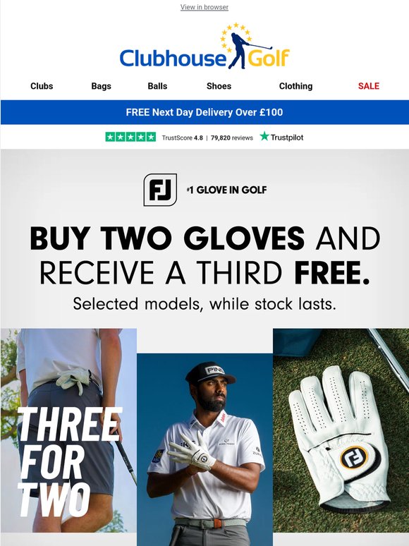 Golf gloves | FootJoy 3 for 2 limited offer ⛳