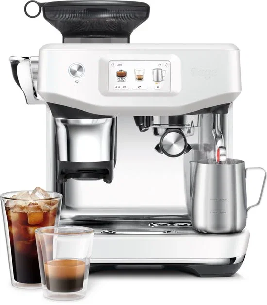 Image of Sage de Barista Impress Touch Koffiemachine - RVS - 36 x 34 x 41.5 cm - Sea Salt Kleur