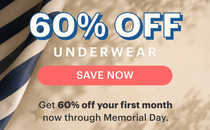60% OFF UNDERWEAR 