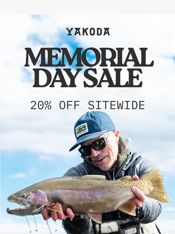 20% Off Flies, Gear, and Apparel