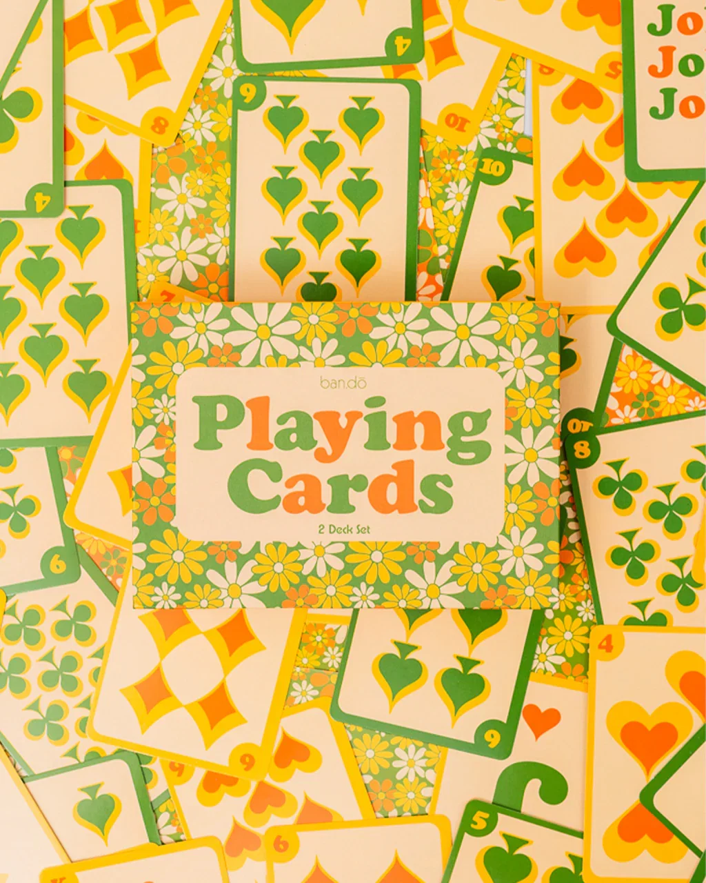 Image of Game Night! Double Deck Playing Cards - Floral