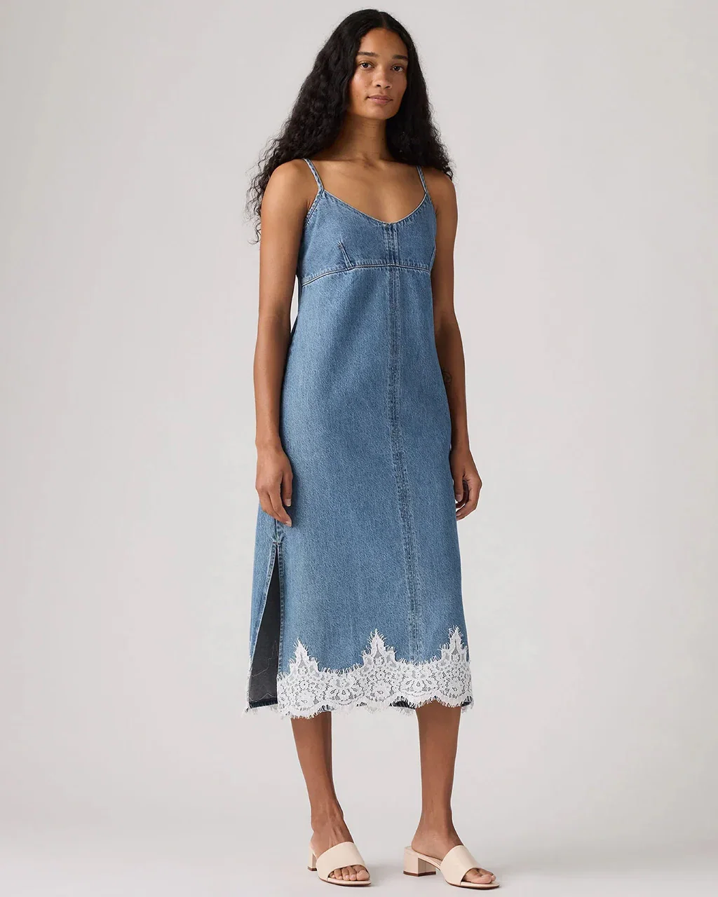 Image of 90's Denim Slip Dress - Slipped My Mind