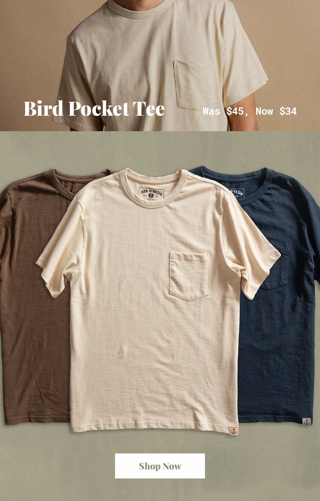 Bird Pocket Tee