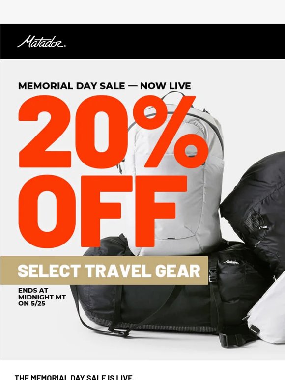 Memorial Day Sale is LIVE