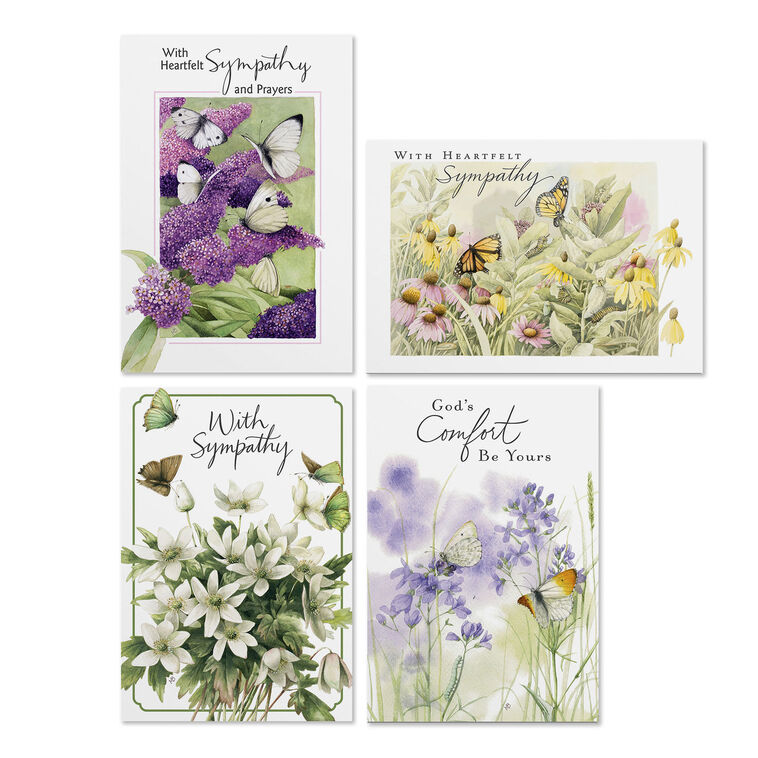 Marjolein Bastin Nature's Blessings Assorted Sympathy Cards, Box of 12