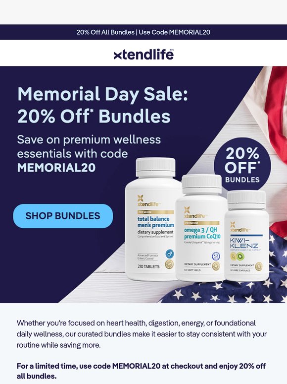 20% Off Bundles This Weekend Only 🇺🇸