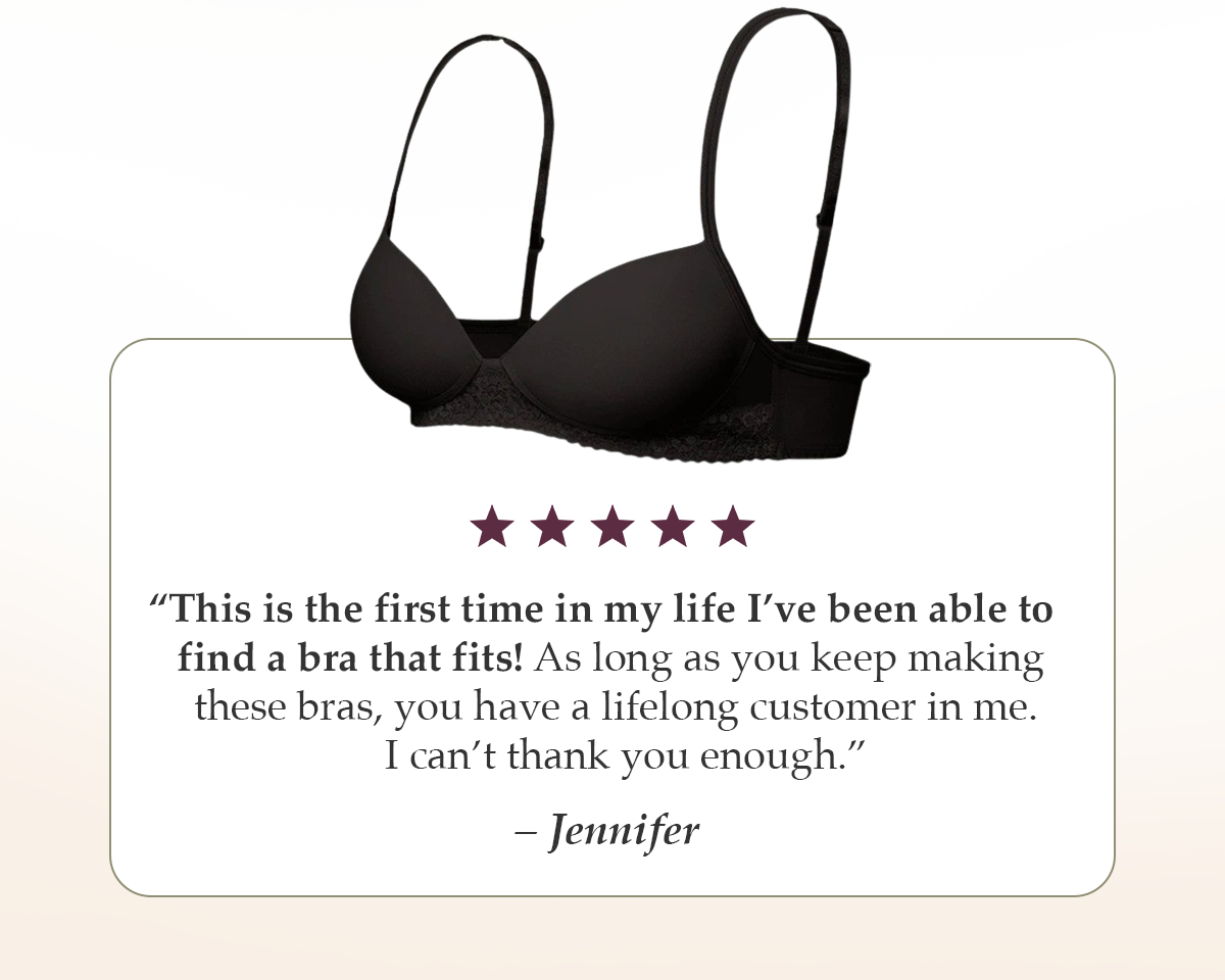 When your bra is doing its job, your fit feels effortless.