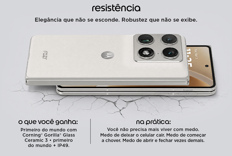 Primeiro do mundo com Corning® Gorilla® Glass Ceramic 3