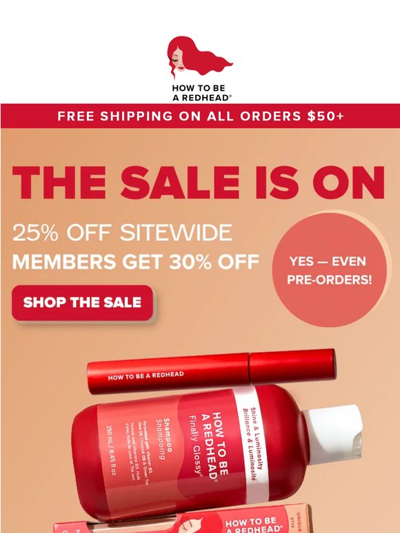 Thank us later, 25% OFF Everything 🎉