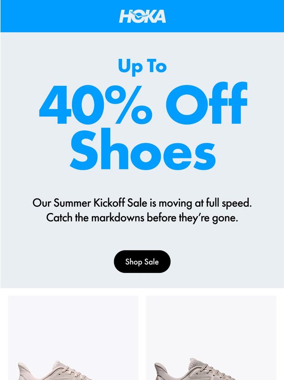 Up to 40% Off Select Shoes