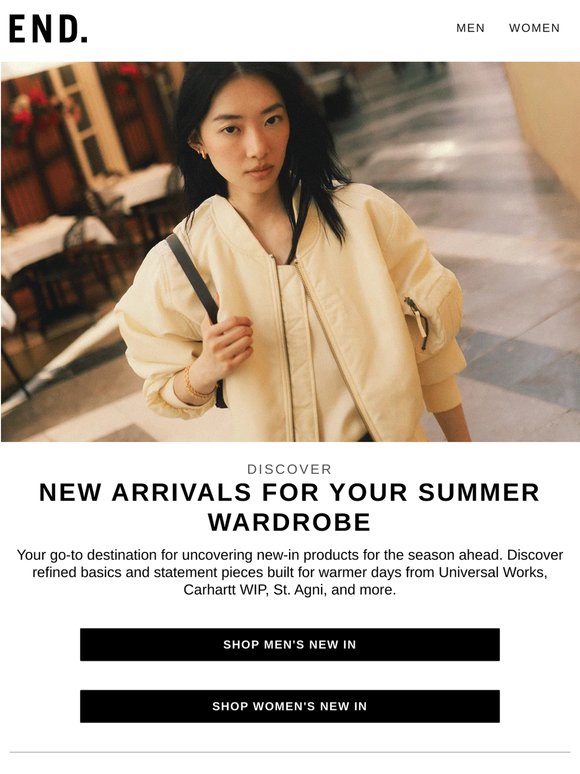 Warm-weather new arrivals from Universal Works, St. Agni & more