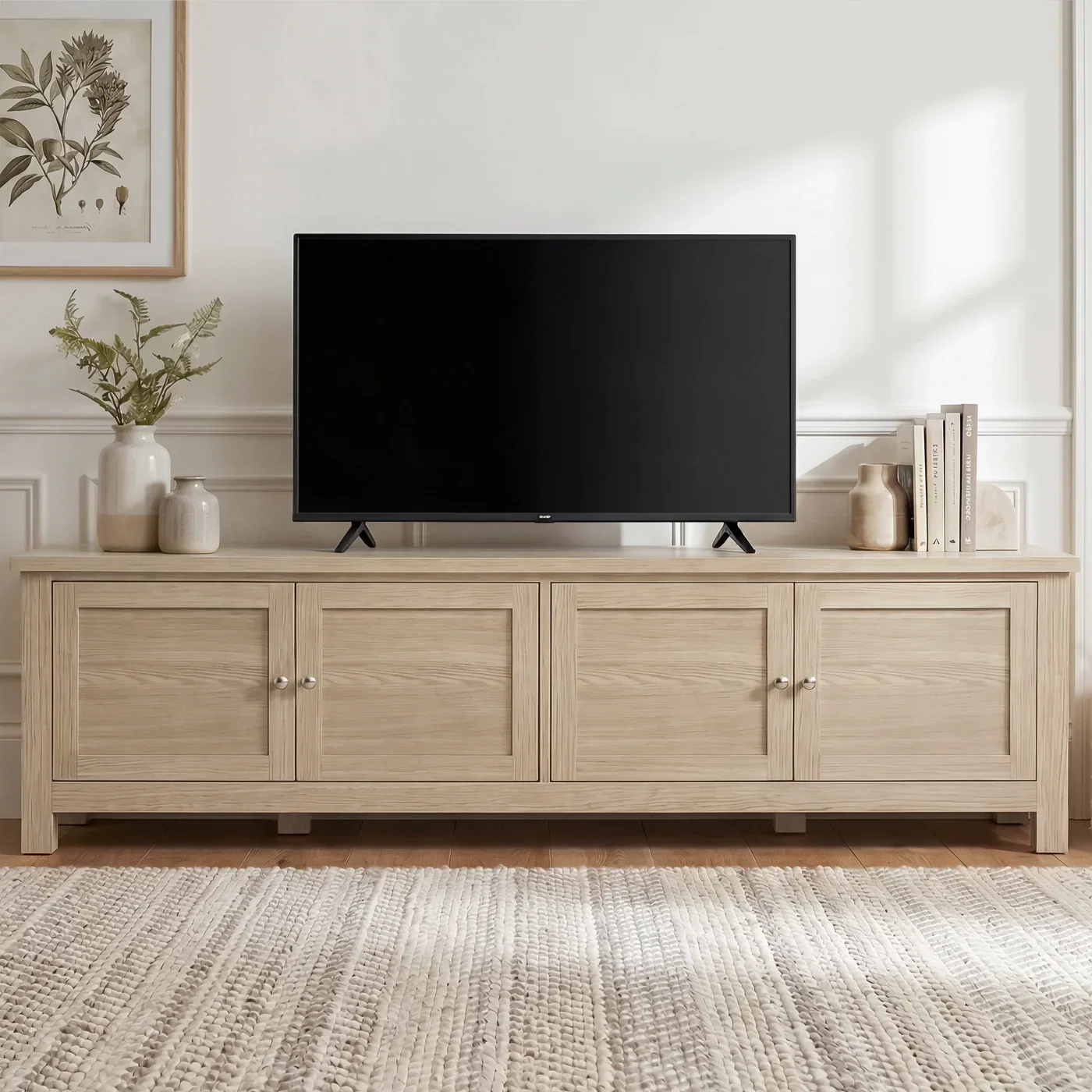 Shaker Oak TV Unit