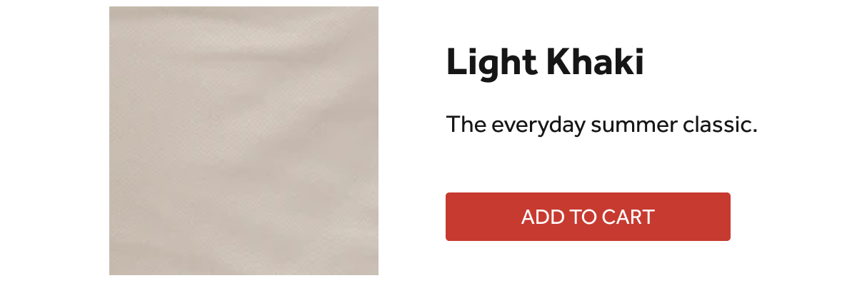 MEMORIAL DAY SALE — BUY 2 CHINOS, GET 1 FREE. ENDS MAY 25.