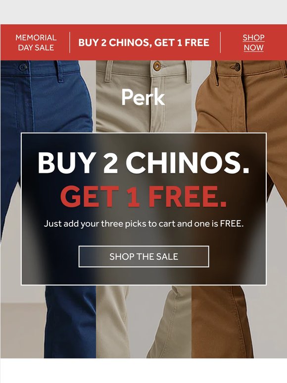 Your third pair is free.