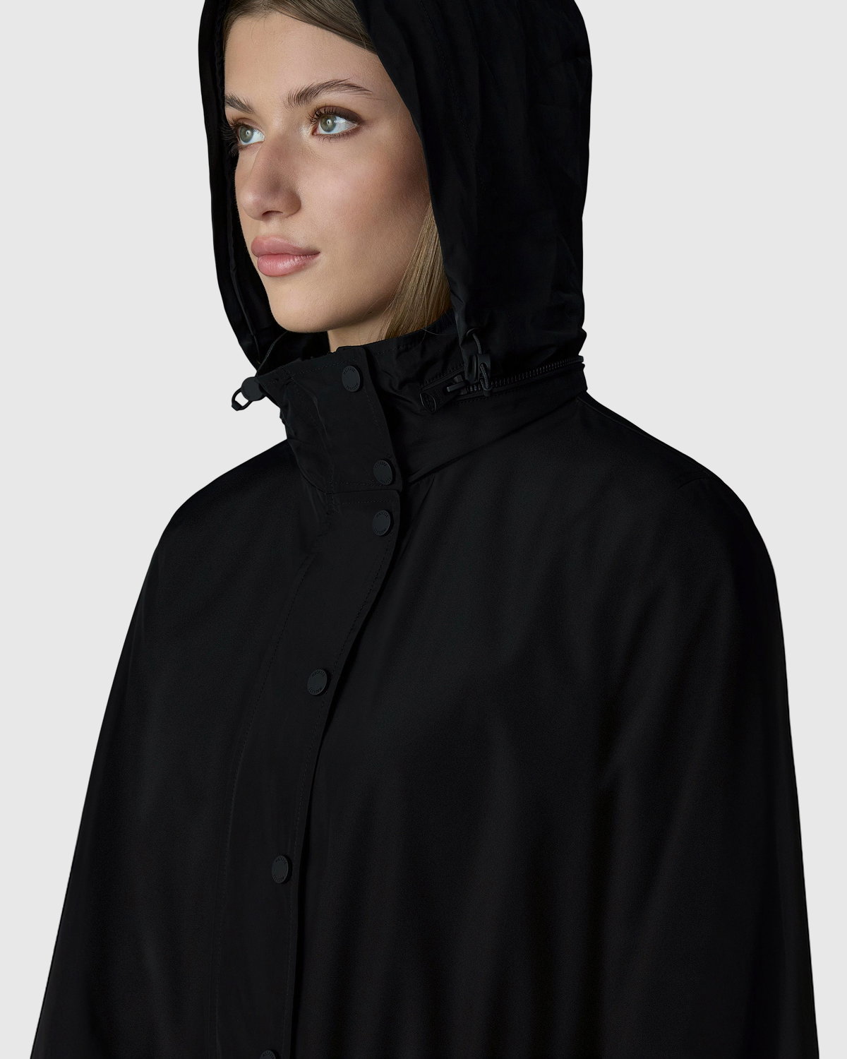 KERYN Medium-Length Rain Jacket for Women