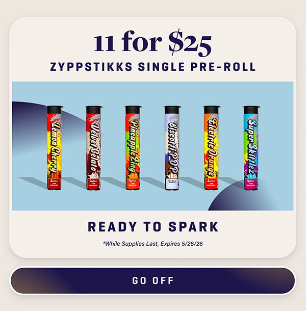 11/$25 Zyppstikks Pre-Rolls