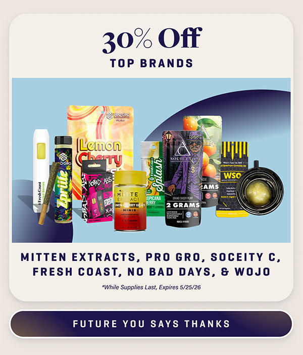 30% Off Top Brands