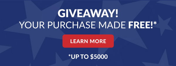 Giveaway! Enter to have your purchase made free up to $5000