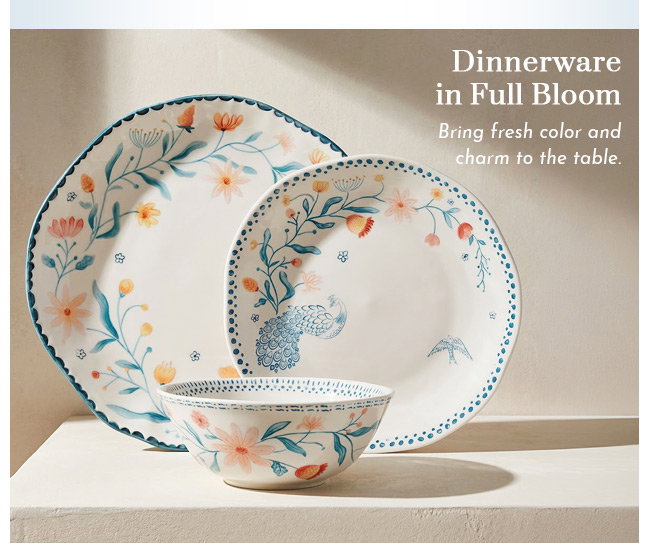 Shop Dinnerware in Full Bloom