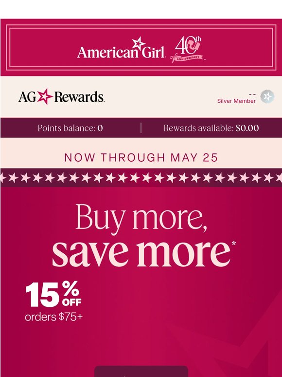 🌟 Up to 25% off select dolls & more
