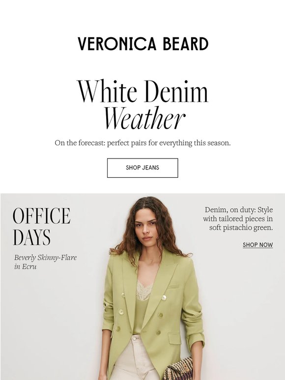 White denim weather is here