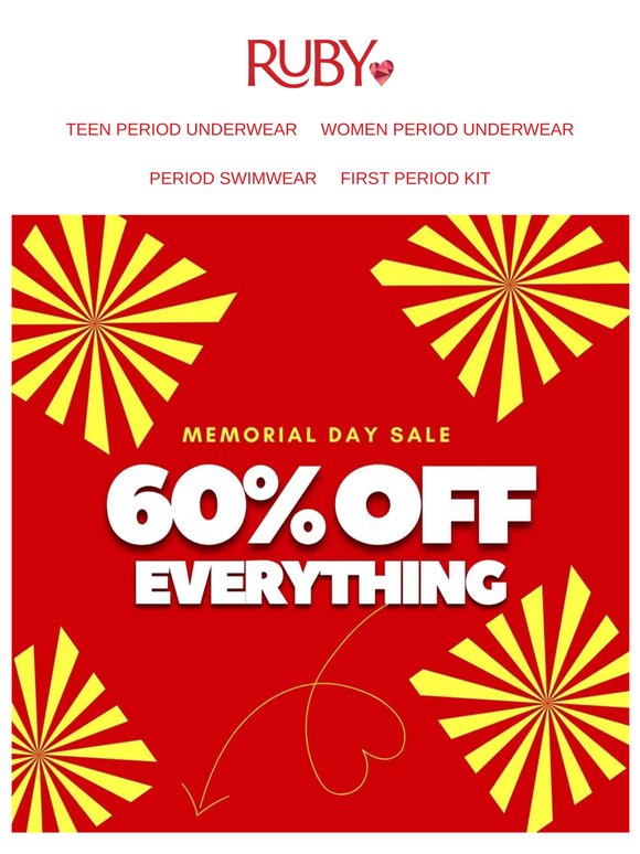 Red, White & 60% OFF ❤️🤍💙EVERYTHING!