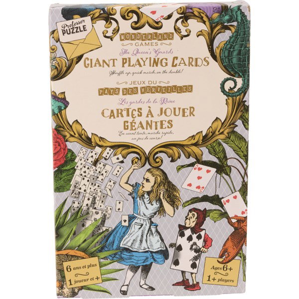 Professor Puzzle Alice in Wonderland Giant Playing Card Set