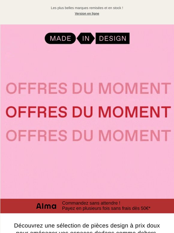 🚨Vos offres design du moment
