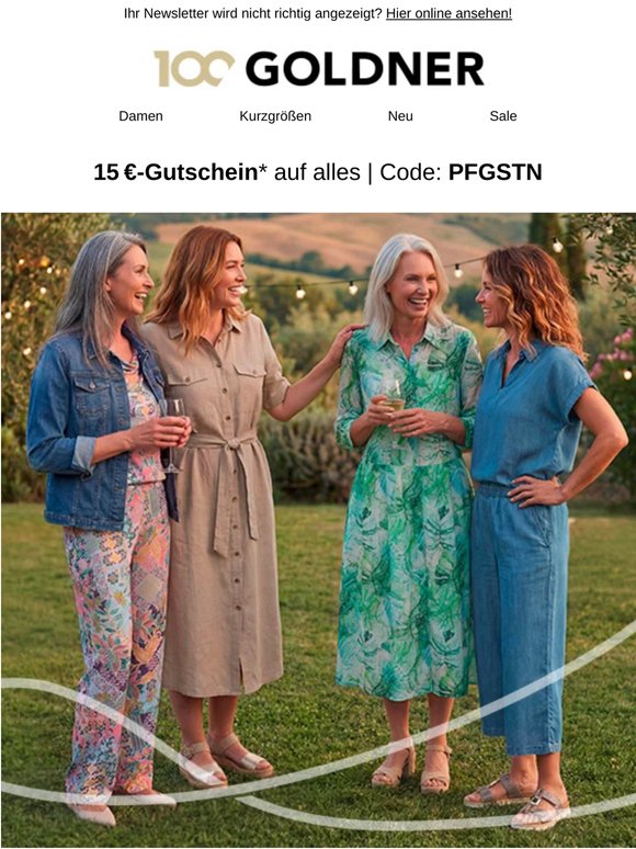 🔔 15 €-Gutschein für Ihren Shoppingtag heute
