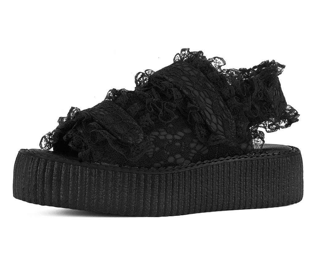 Image of Black Ruffle Viva Mondo Sandal