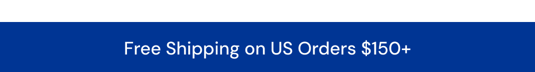 Free shipping on US orders $150+