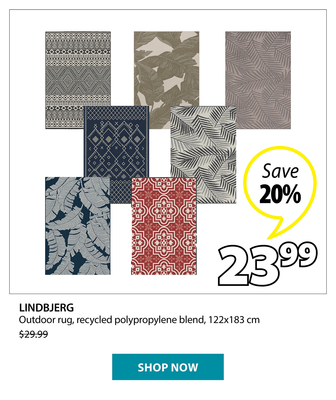LINDBJERG Outdoor rug | Save 20%