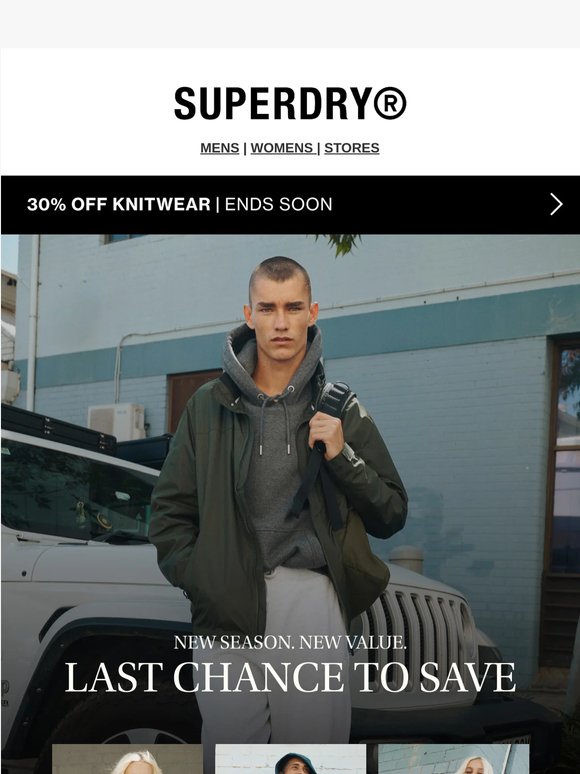 Last Chance: 4 for $100 Tees + 30–50% Off Jackets