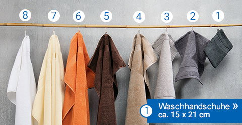 Waschhandschuhe ca. 15x21cm. 