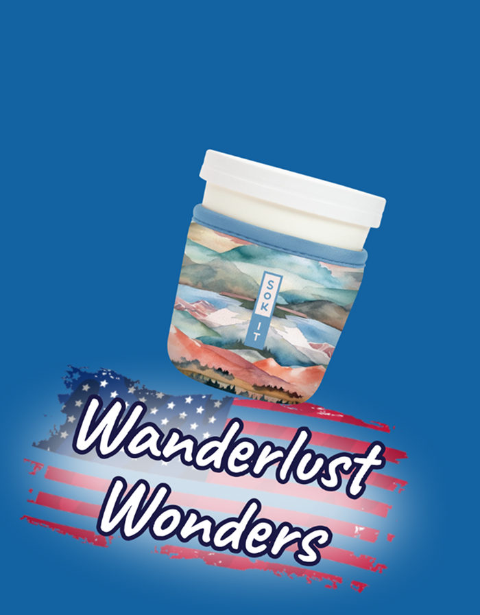 Wanderlust Wonders scenic travel-themed cup