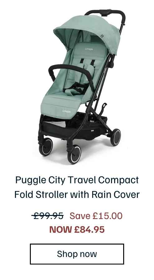 Puggle City Travel Compact Fold Stroller with Rain Cover