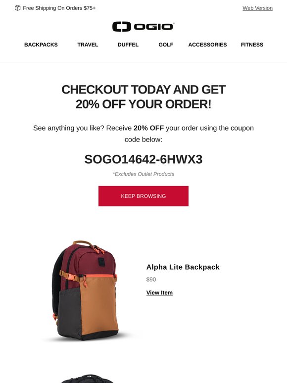 Did You See Something You Liked? If So, Take 20% Off.