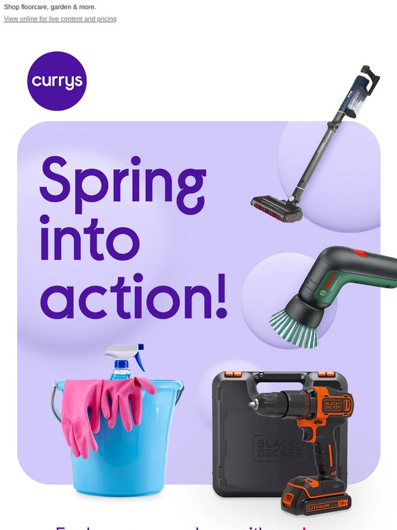 Spring cleaning sorted with Currys! 🫧