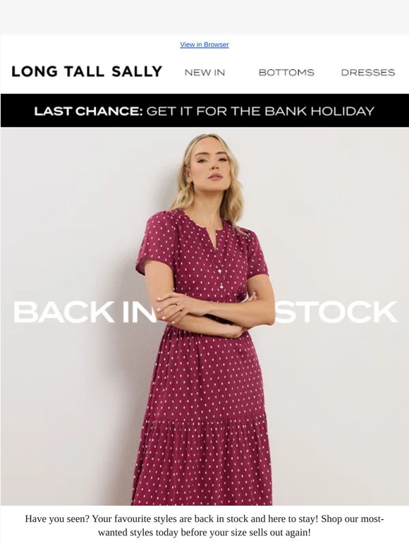 The Dress You LOVED Is Back!