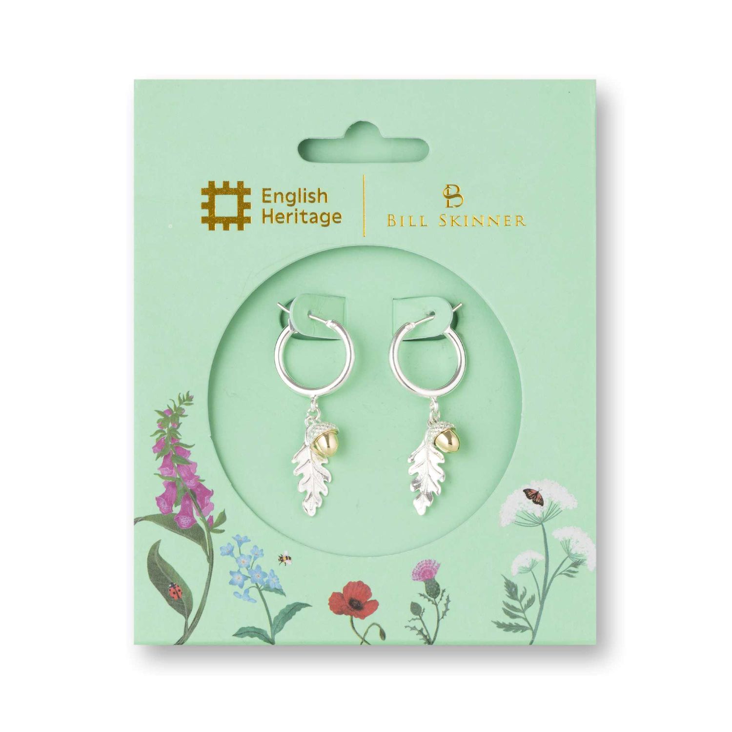 Acorn Bill Skinner Hoop Earrings 