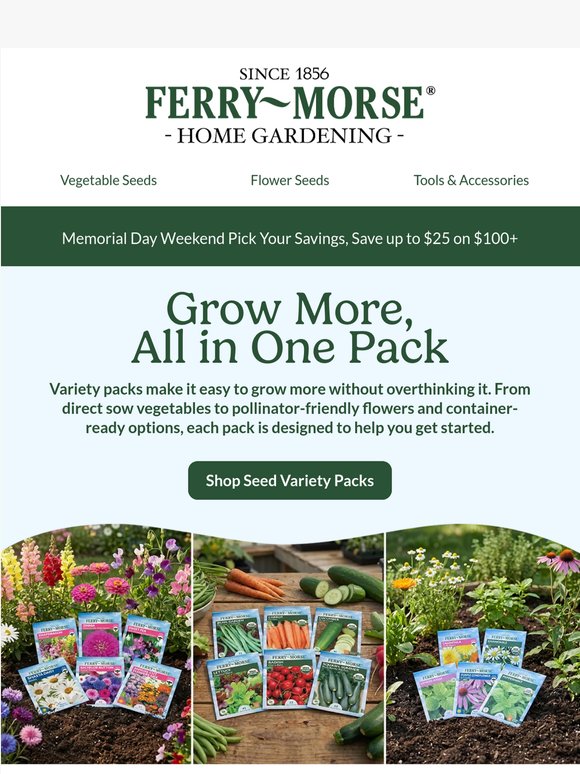 One Pack, Endless Possibilities 🌱