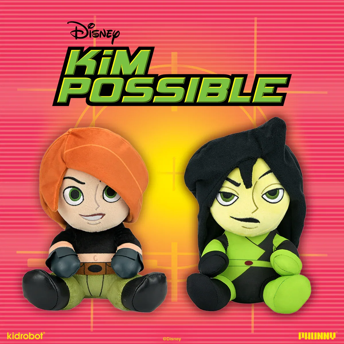 Image of Disney’s Kim Possible - Kim and Shego Phunny Plush Bundle (PRE-ORDER)