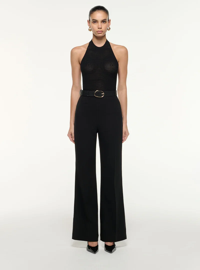 HIGH WAISTED WIDE LEG TROUSER