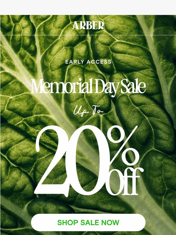 Early Access: MEMORIAL DAY SALE