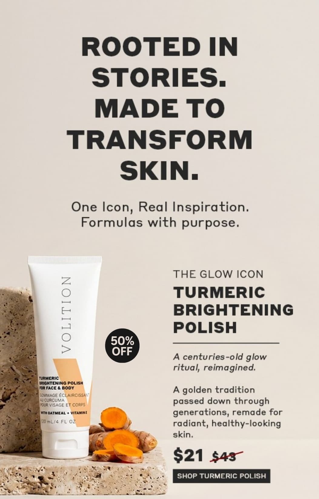 Shop the Turmeric Brightening Polish For Face & Body