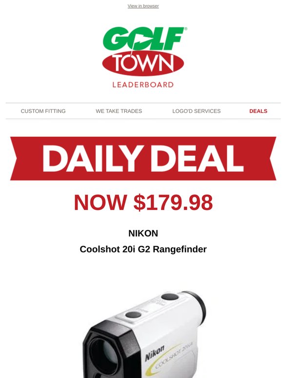 Today's Daily Deal from Golf Town!