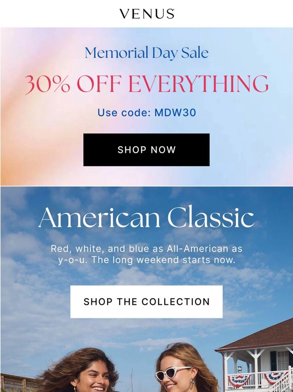 30% Off Americana Must-Haves