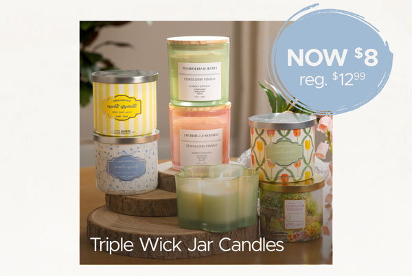 Triple Wick Jar Candles